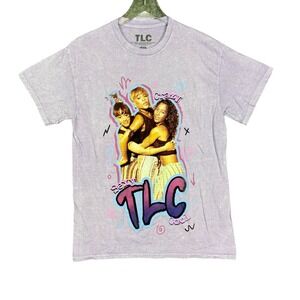 TLC T‎ Shirt Mens Medium Purple Crazy Sexy Cool Album Cover Graphic Tee Retro
